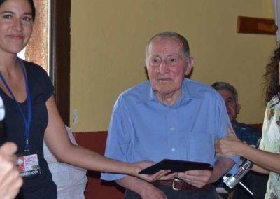Homenaje a Argimiro Crespo en el 15 aniversario del Mueso Etnográfico Las Raíces de Codesal - Foto Araceli Saavedra