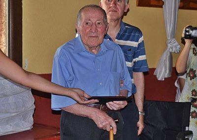 Homenaje a Argimiro Crespo en el 15 aniversario del Mueso Etnográfico Las Raíces de Codesal - Foto Araceli Saavedra